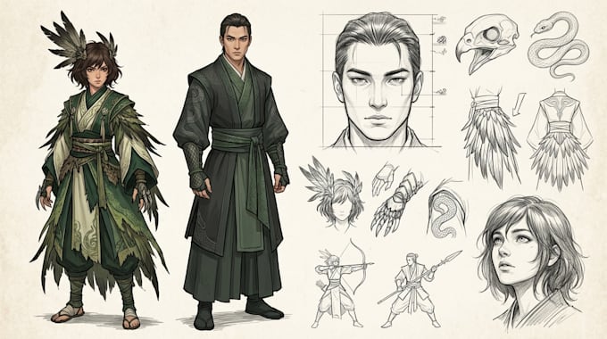 create concept art and illustration