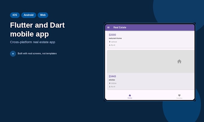 build cross platform mobile app using flutter and dart