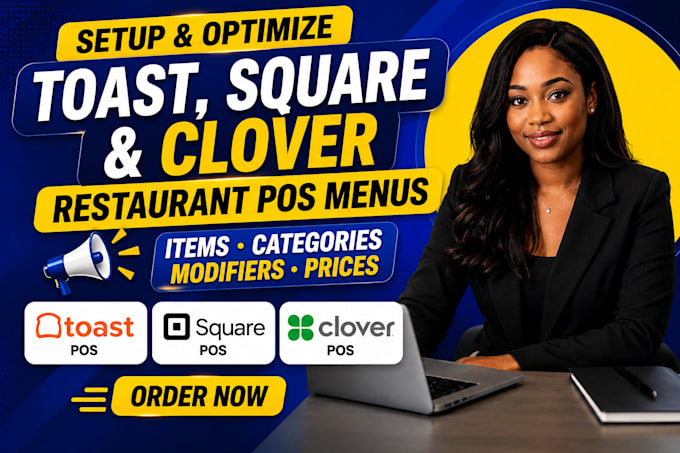 setup toast square and clover restaurant pos menus