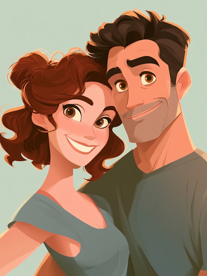 create a disney cartoon illustration