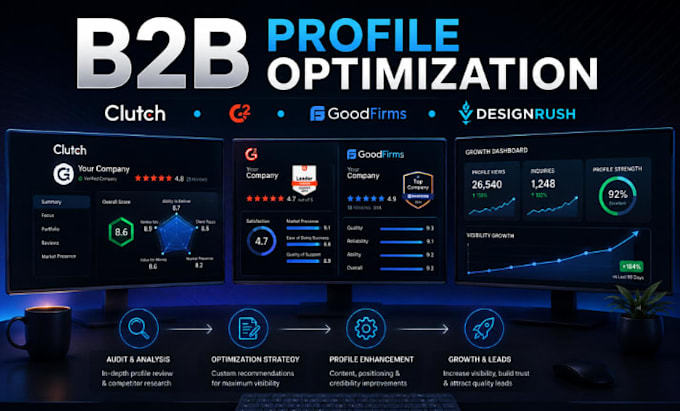 optimize clutch, g2, goodfirms, designrush and clutch