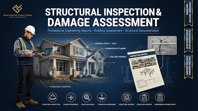 prepare structural inspection and damage assessment reports