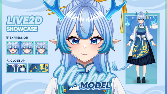 design and rig your anime live2d vtuber model