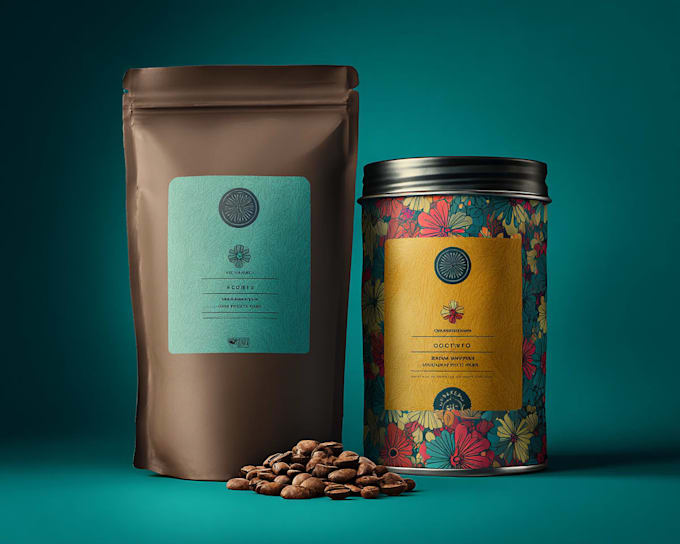 do food packaging, coffee label, pouch label, and product