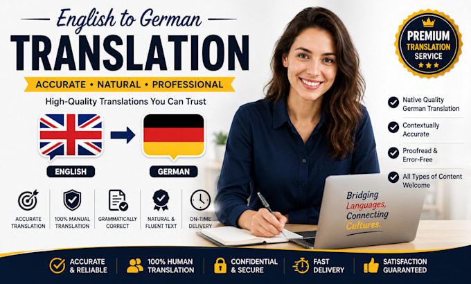 do error free english to german translation