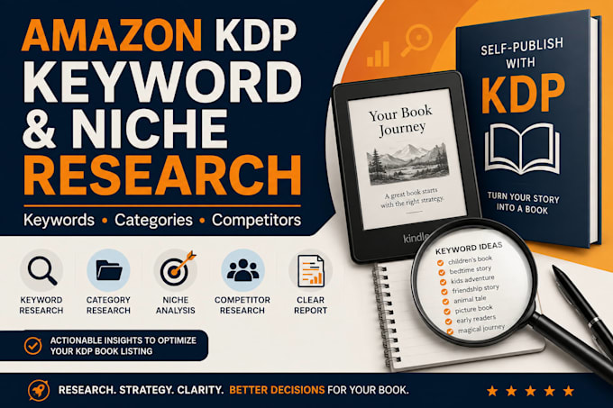research amazon KDP keywords and categories for your book