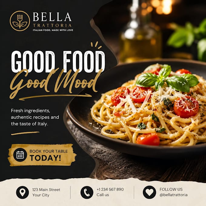 create ready to post instagram content for your restaurant