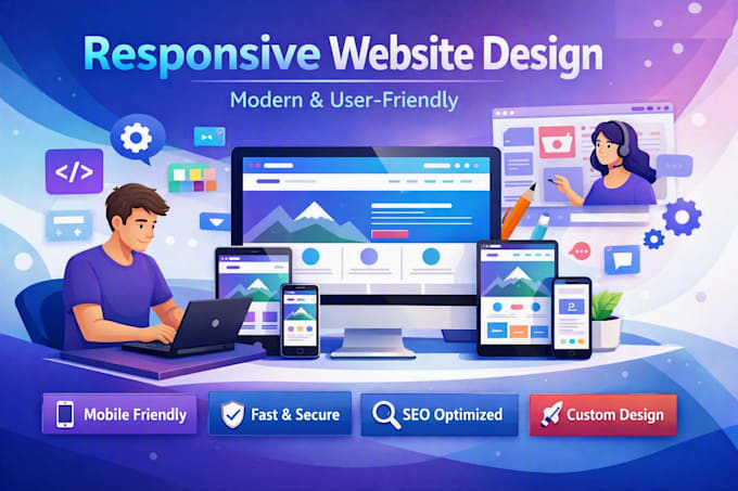 create a responsive and user friendly website