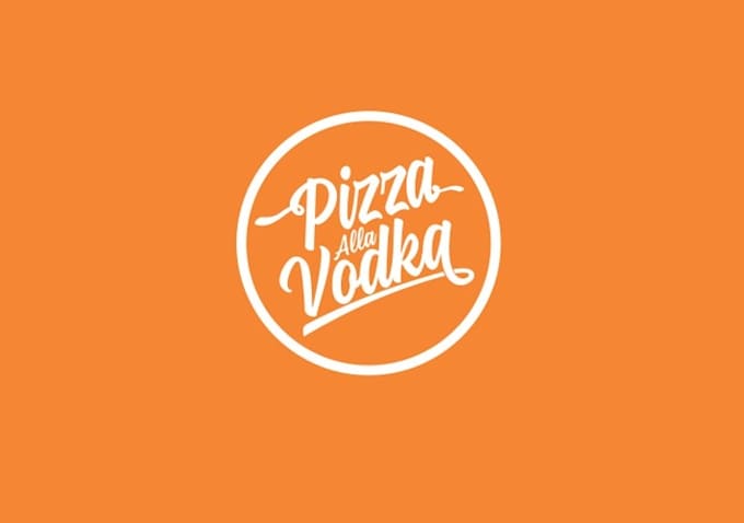 design unique pizza alla vodka logo