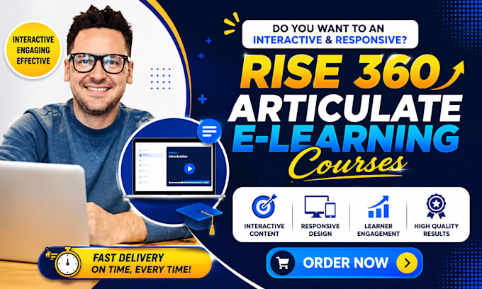 prepare interactive elearning courses using articulate rise 360