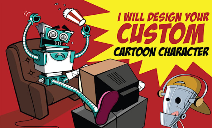 design a 2d vector cartoon character for you
