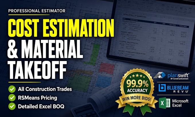 do accurate construction cost estimation and material takeoffs for your building
