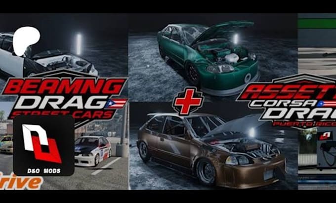 develop beamng drive and assetto corsa custom mods