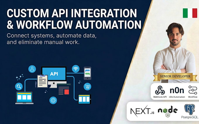 build custom API integration, webhooks, and workflow automation
