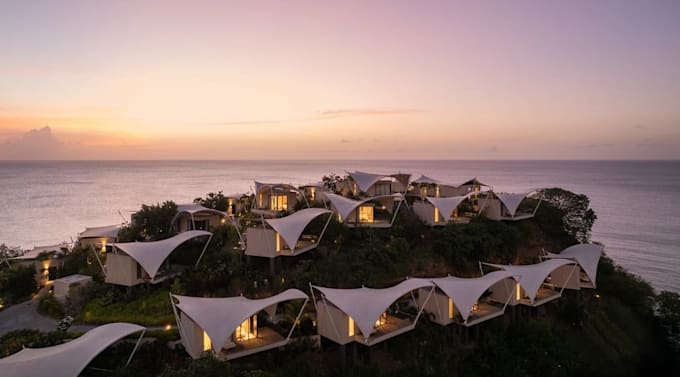 optimize beachfront,grid street layout,resort ctiy plan,organic architecture cgi