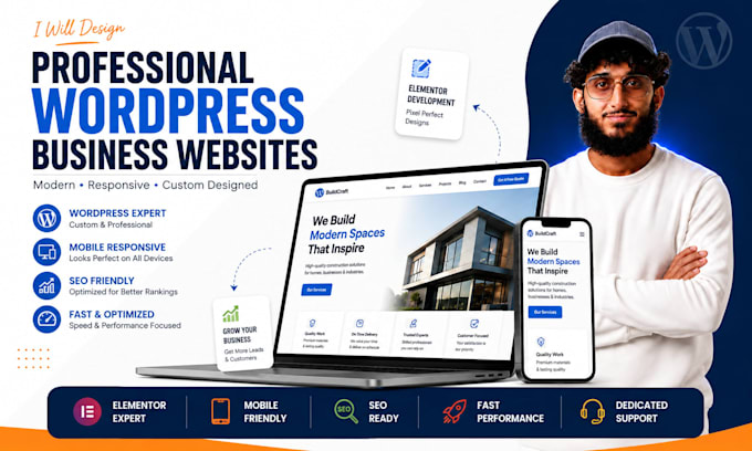 design a professional wordpress business website