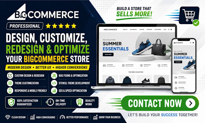 help design customize redesign and optimize your bigcommerce store