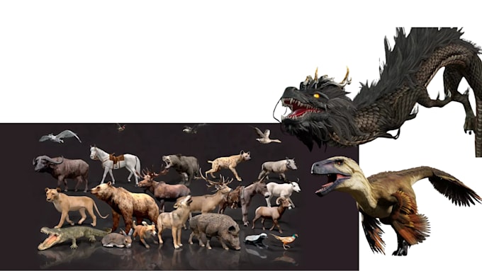 create unreal and unity engine model and assets