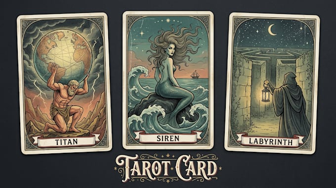 custom tarot cards tarot card design oracle cards tarot illustration tarot cards