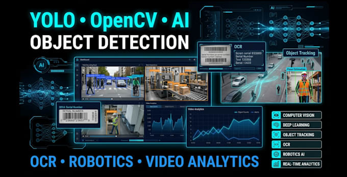 build yolo opencv ai for object detection, ocr, robotics and video analytics