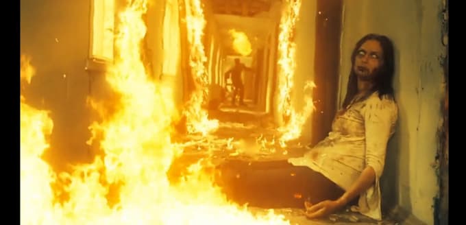 do realistic vfx fire explosion, smoke simulation, vfx compositing, scary effect