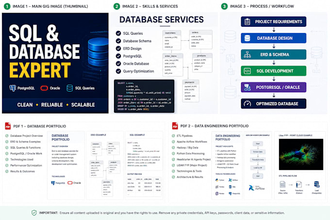write sql queries and develop your database