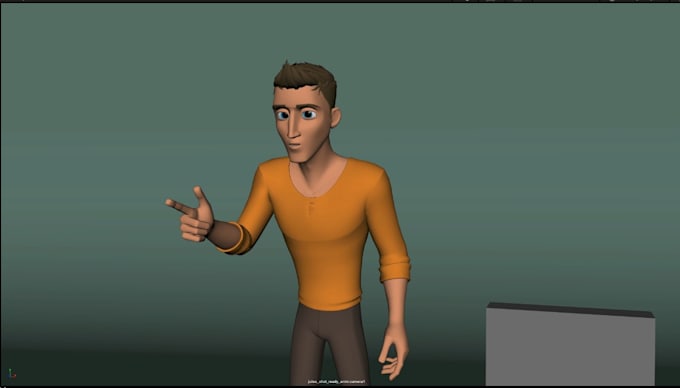 make blender and maya animation with your 3d character