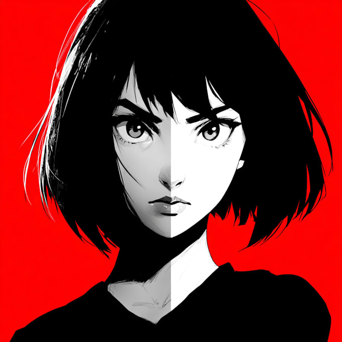 make a beautiful japanese anime style portrait