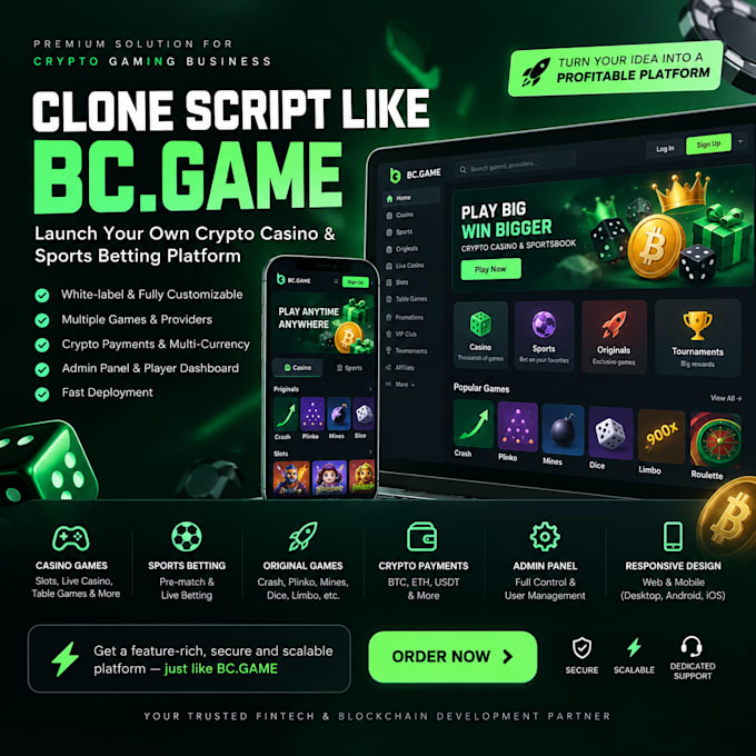 create a crypto gaming platform development