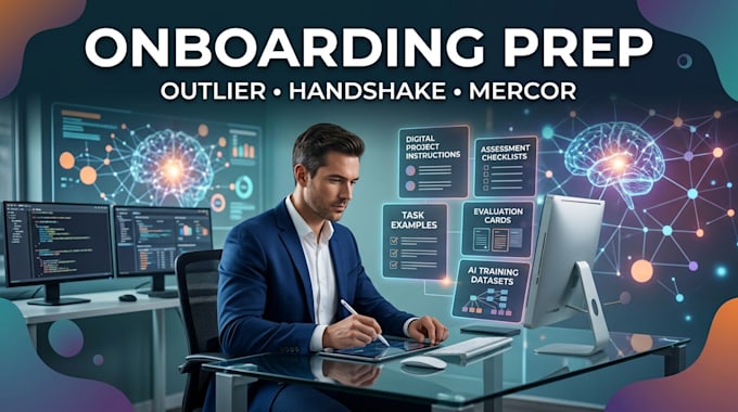 handle outlier, handshake or mercor project onboarding assessment