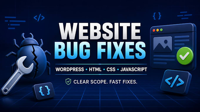fix wordpress HTML CSS and javascript bugs