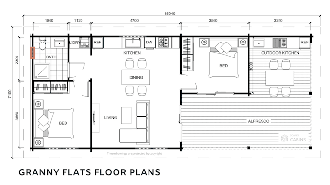 draft existing and proposed renovation floor plans in autocad