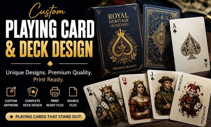 design custom playing cards and professional card decks