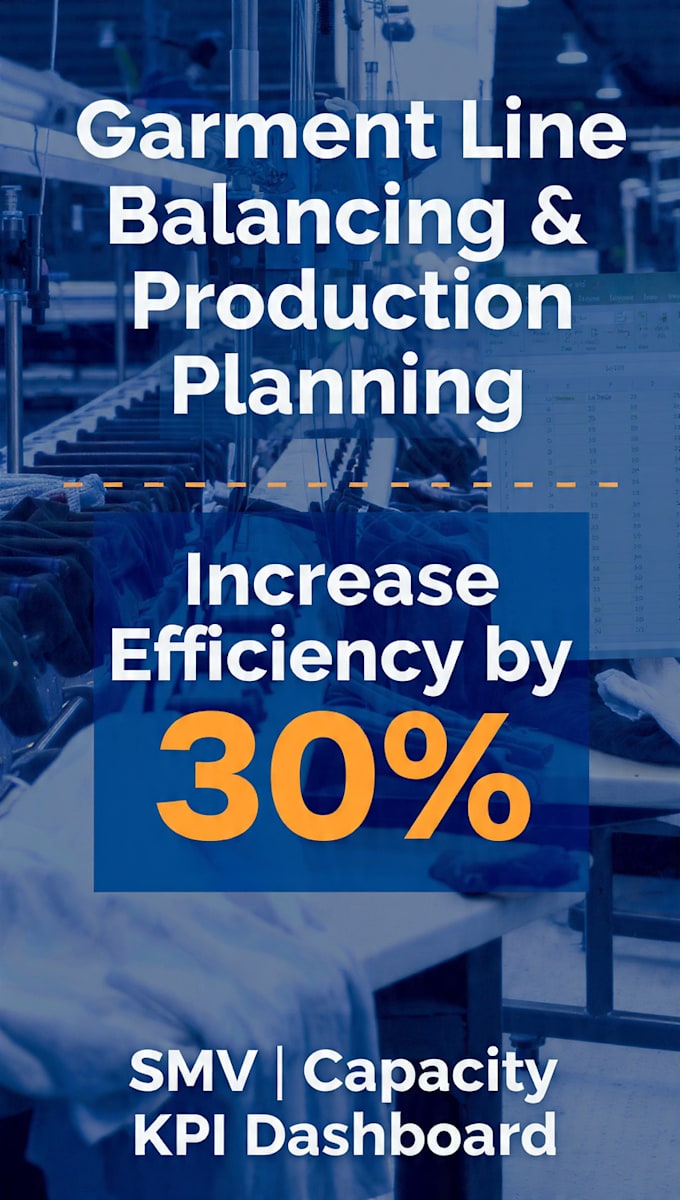 do garments production planning, line balancing and efficiency report