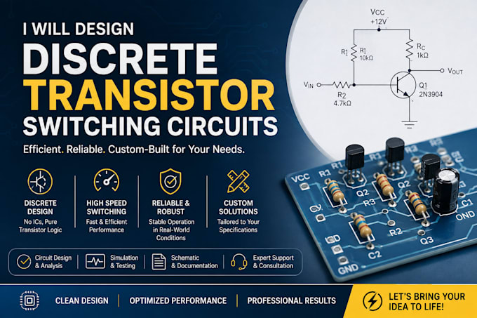 design discrete transistor switching circuits