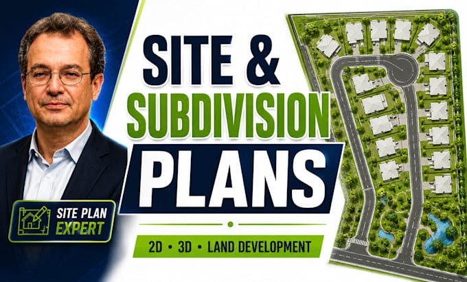 design interactive site plan, subdivision, plat map and land development