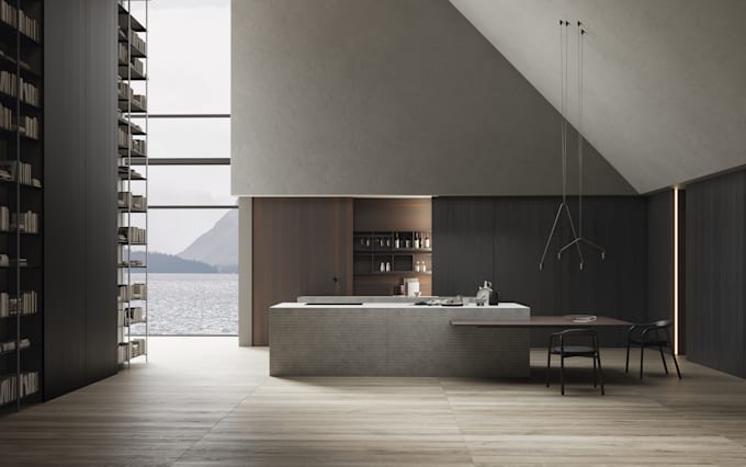 create photorealistic 3d interior rendering