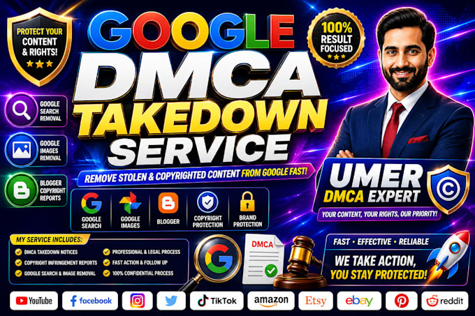 remove copyrighted content from google search
