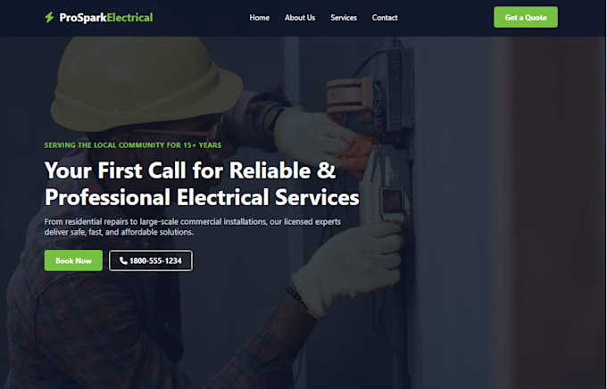 design and develop professional landing page