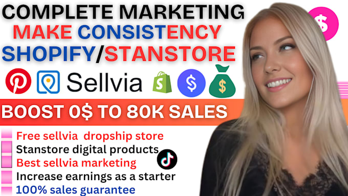 boost sellvia marketing and sellvia store, shopify marketing, sellvia promotion