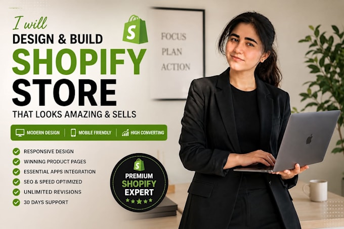 design and build a professional shopify store