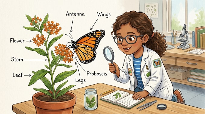 illustrate children science and educational books illustration