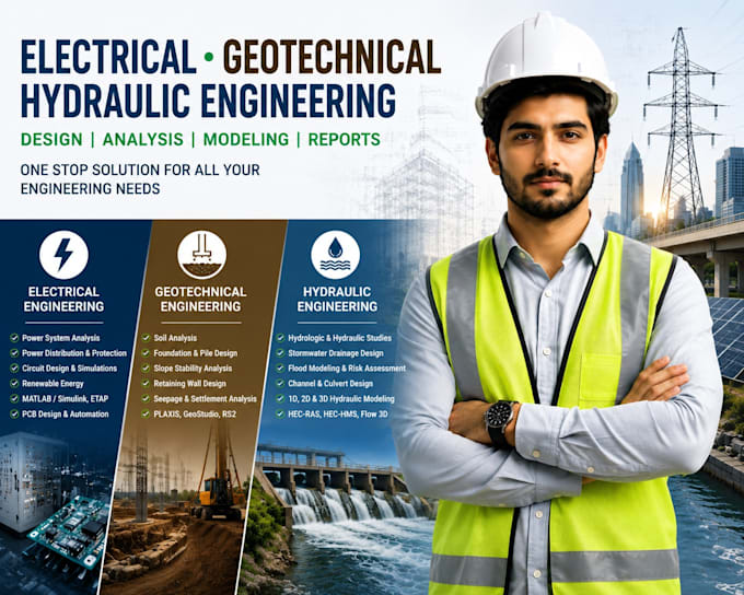 do electrical, hydraulic, geotechnical engineering projects