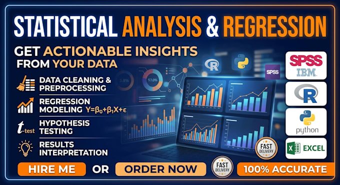 do regression analysis and statistical analysis
