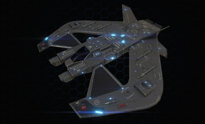 create custom game ready 3d spaceship models and sci fi assets for games