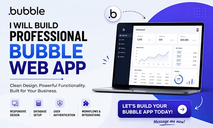 build a professional bubble web app