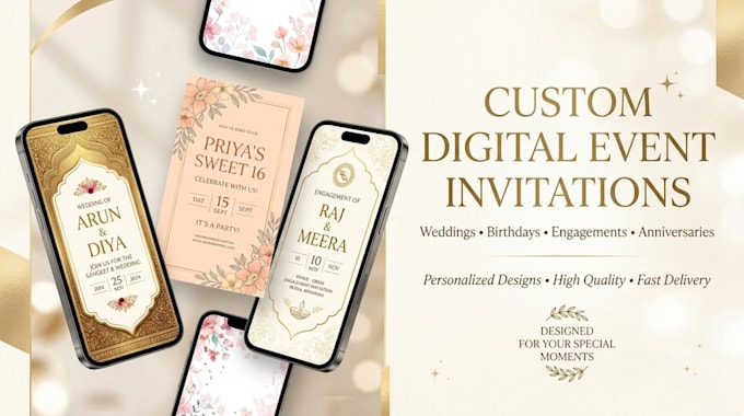 design a custom digital event invitations