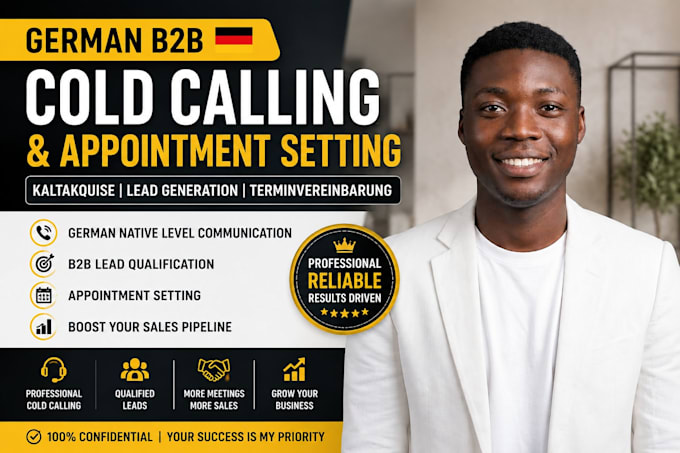 do german b2b cold calling, kaltakquise and appointment setting