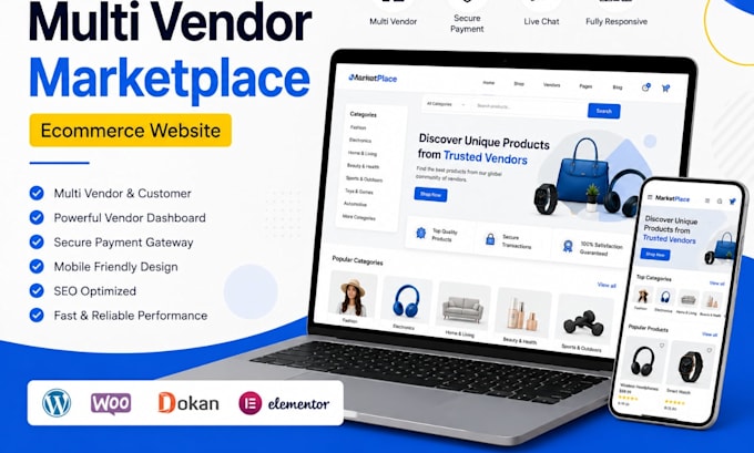develop multi vendor ecommerce marketplace website