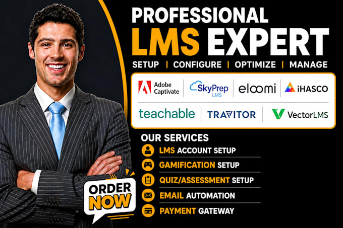 setup adobe captivate skyprep lms eloomi ihasco teachable travitor vector lms